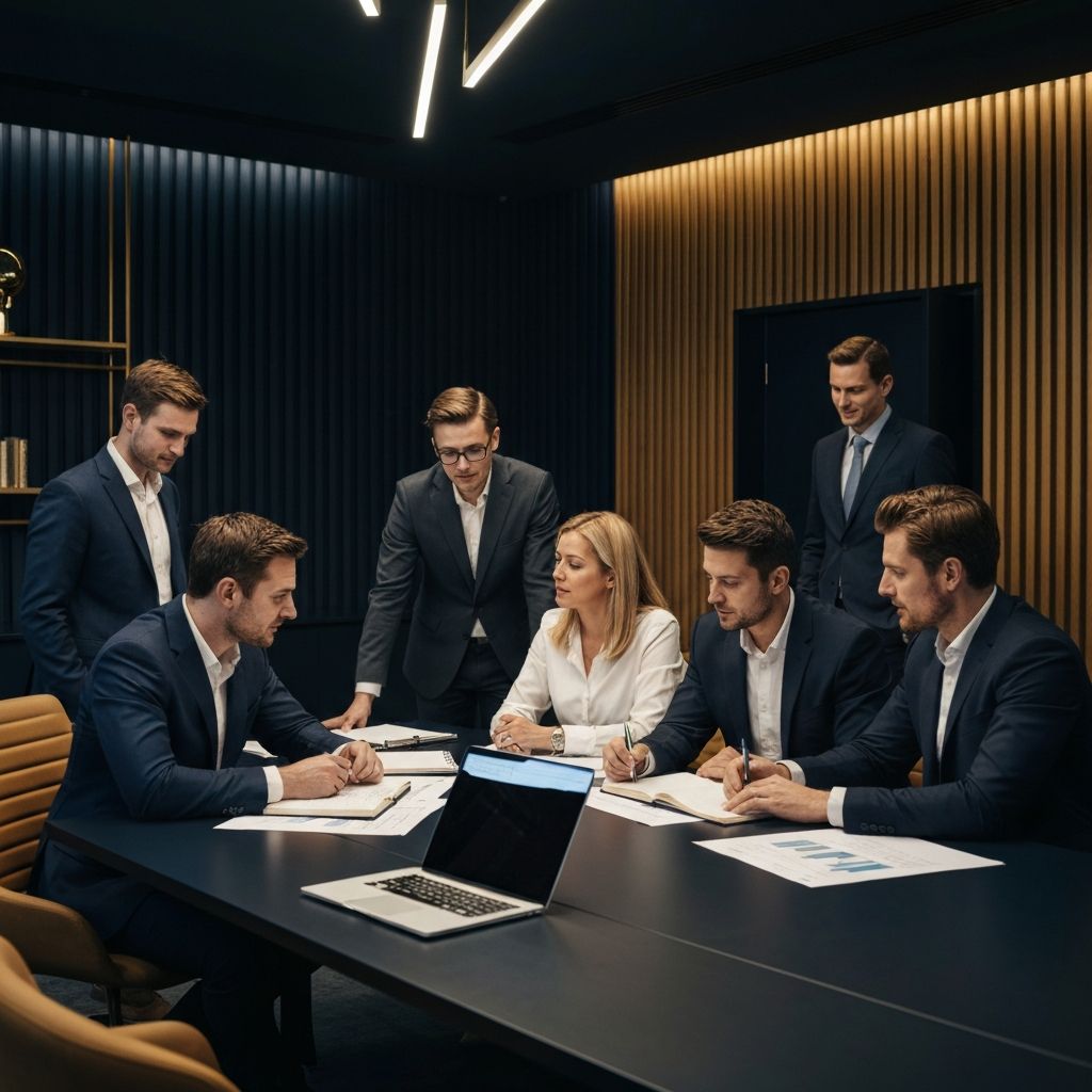 Mayside Advisory team in a corporate boardroom
