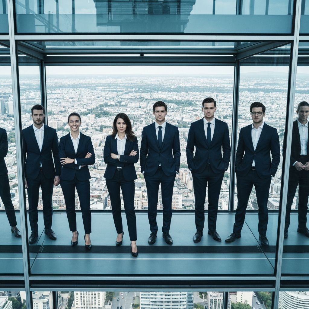 Professional corporate consulting team